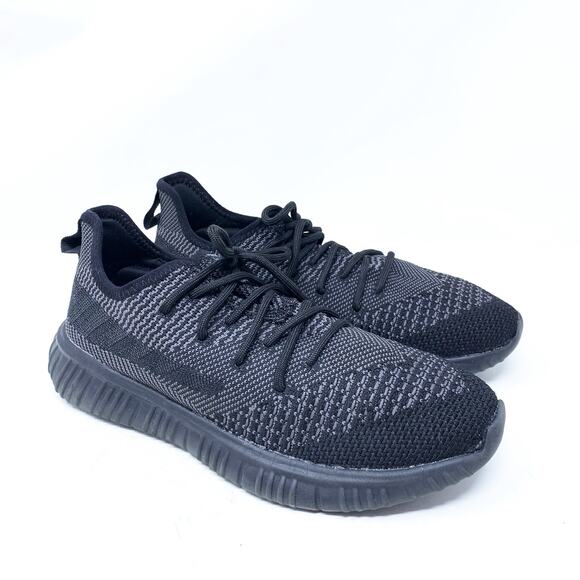 Avia Mixed Knit Memory Foam Athletic Shoe Black Charcoal Size 9 Women’s - Picture 1 of 7